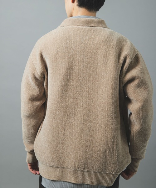 ITEMS URBANRESEARCH(アイテムズ アーバンリサーチ)の「Wフェイス シェニール レギュラーカラーカーディガン(カーディガン/ボレロ・メンズ・ベージュ系その他/ブルー系その他/ホワイト系その他・MEDIUM/LARGE)」の8枚目の写真