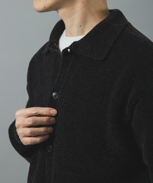 ITEMS URBANRESEARCH(アイテムズ アーバンリサーチ)の「Wフェイス シェニール レギュラーカラーカーディガン(カーディガン/ボレロ・メンズ・ベージュ系その他/ブルー系その他/ホワイト系その他・MEDIUM/LARGE)」の12枚目の写真