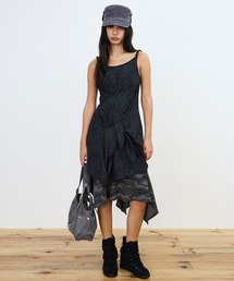 TIE LAYERED DRESS [Black]