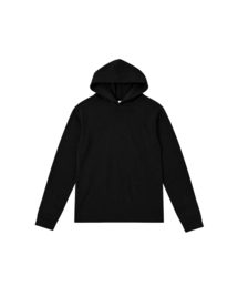 EYC（インヤン）の「レイヤードフードTシャツ（ブラック）（パーカー）」