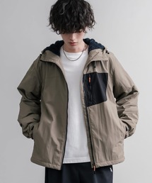 LOGOS ロゴス オーバーサイズフード裏ボアフリースフーディー/ワンポイントロゴ撥水ナイロンジャケット/マウンテンパーカー
