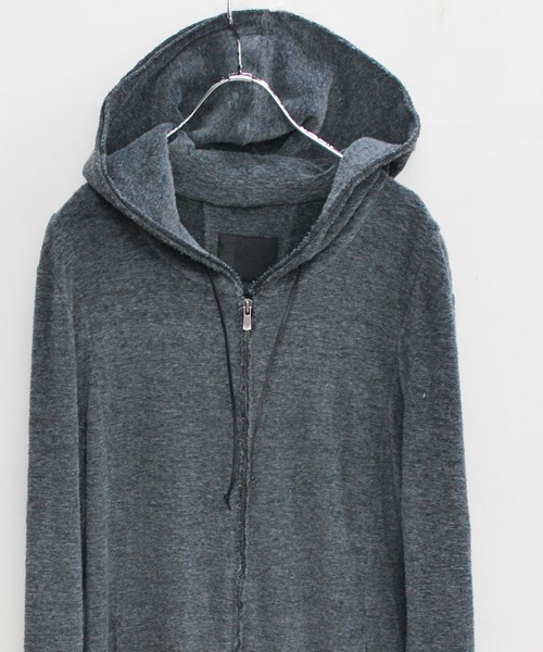 OURET（オーレット）の「SLUB MELANGE PILE ZIP PARKA（パーカー・メンズ・ネイビー/グレー系その他/グレー・3/1/2）」の10枚目の写真