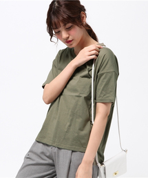 NATURAL BEAUTY BASIC | オーガニックコットンＶネックＴシャツ(Tシャツ/カットソー)