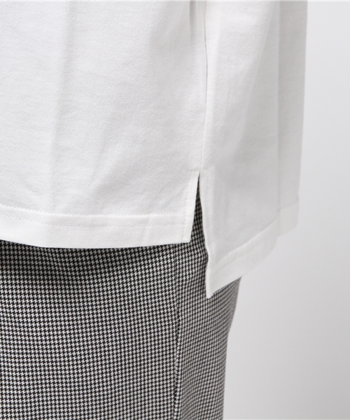 NATURAL BEAUTY BASIC（ナチュラルビューティーベーシック）の「オーガニックコットンＶネックＴシャツ（Tシャツ/カットソー・レディース・ホワイト/グレー/カーキ/ネイビー・MEDIUM）」の10枚目の写真