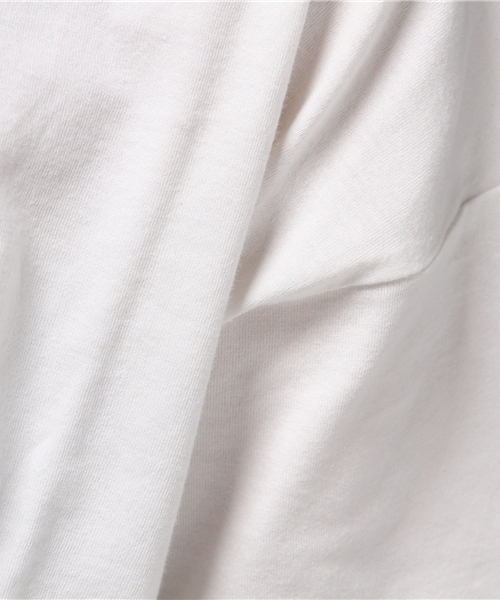 NATURAL BEAUTY BASIC（ナチュラルビューティーベーシック）の「オーガニックコットンＶネックＴシャツ（Tシャツ/カットソー・レディース・ホワイト/グレー/カーキ/ネイビー・MEDIUM）」の11枚目の写真