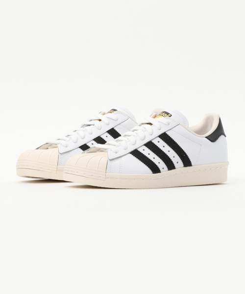 adidas（アディダス）の「【adidas】SUPERSTAR 80S（スニーカー・レディース・ホワイト系その他/ブラック系その他・23.0cm/22.5㎝/23.5cm/24.0cm）」の2枚目の写真