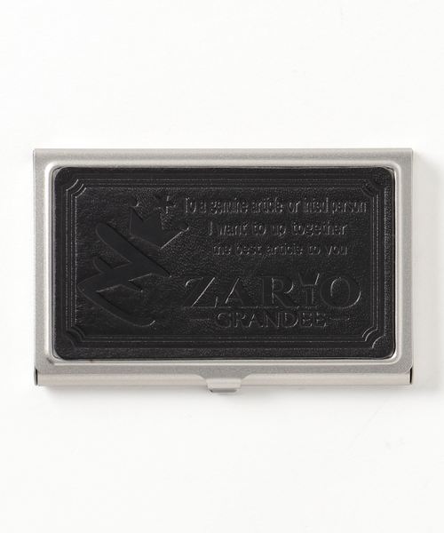 ZARIO-grandee-(ザリオ)の「栃木レザー×ステンレス名刺入れ(名刺入れ・メンズ・ブルー系その他/グリーン系その他/グリーン系その他2/レッド系その他2/ブルー系その他2/ブラウン系その他/オレンジ系その他/ブラウン系その他2/レッド系その他/オレンジ系その他2/イエロー系その他2/ブラック系その他2/イエロー系その他/ブラック系その他・ONE SIZE)」の2枚目の写真