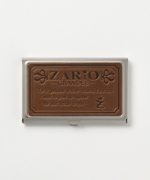 ZARIO-grandee-(ザリオ)の「栃木レザー×ステンレス名刺入れ(名刺入れ・メンズ・ブルー系その他/グリーン系その他/グリーン系その他2/レッド系その他2/ブルー系その他2/ブラウン系その他/オレンジ系その他/ブラウン系その他2/レッド系その他/オレンジ系その他2/イエロー系その他2/ブラック系その他2/イエロー系その他/ブラック系その他・ONE SIZE)」の4枚目の写真