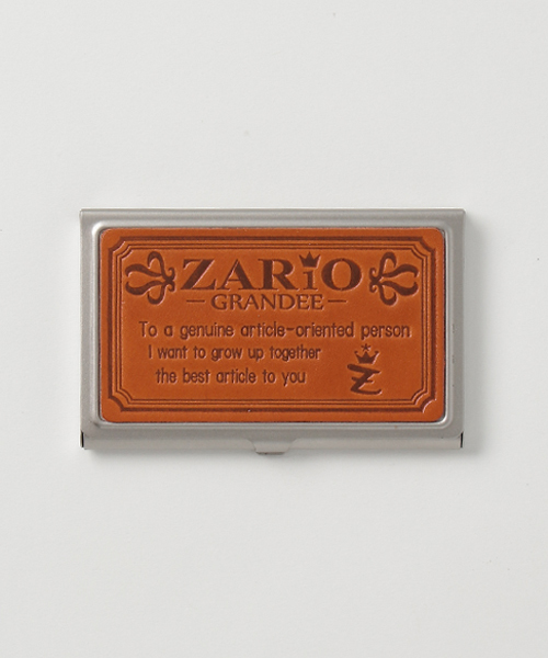 ZARIO-grandee-(ザリオ)の「栃木レザー×ステンレス名刺入れ(名刺入れ・メンズ・ブルー系その他/グリーン系その他/グリーン系その他2/レッド系その他2/ブルー系その他2/ブラウン系その他/オレンジ系その他/ブラウン系その他2/レッド系その他/オレンジ系その他2/イエロー系その他2/ブラック系その他2/イエロー系その他/ブラック系その他・ONE SIZE)」の14枚目の写真