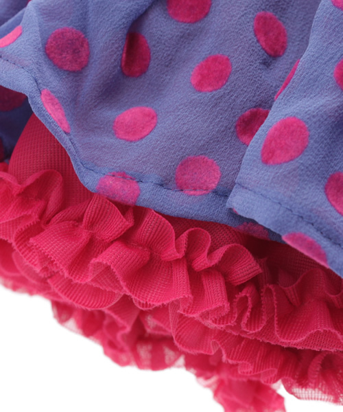 HYSTERIC MINI(ヒステリックミニ)の「DOT & DOT チュールスカート(スカート・キッズ・パープル・100/110/120)」の4枚目の写真