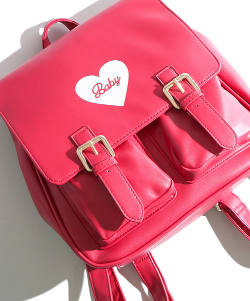 WEGO(ウィゴー)の「WEGO/ダブルポケットスクエアリュック(バックパック/リュック・レディース・その他1/インディゴブルー/ライトパープル/レッド/ブラウン/ホワイト/ブラック/マルチ/イエロー/ライトピンク/その他4/その他2/その他3/その他5・FREE)」の13枚目の写真
