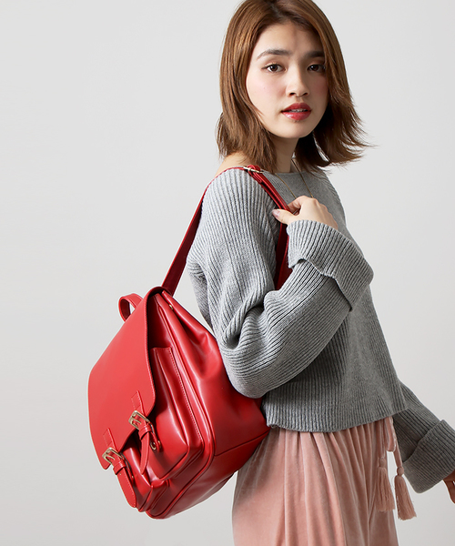 WEGO(ウィゴー)の「WEGO/ダブルポケットスクエアリュック(バックパック/リュック・レディース・その他1/インディゴブルー/ライトパープル/レッド/ブラウン/ホワイト/ブラック/マルチ/イエロー/ライトピンク/その他4/その他2/その他3/その他5・FREE)」の8枚目の写真