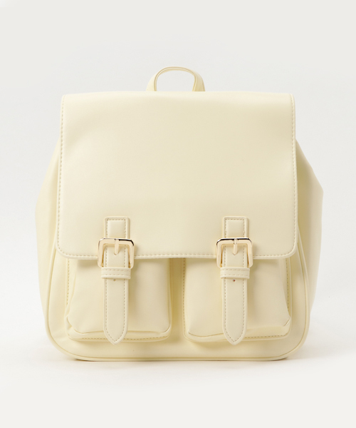 WEGO(ウィゴー)の「WEGO/ダブルポケットスクエアリュック(バックパック/リュック・レディース・その他1/インディゴブルー/ライトパープル/レッド/ブラウン/ホワイト/ブラック/マルチ/イエロー/ライトピンク/その他4/その他2/その他3/その他5・FREE)」の16枚目の写真