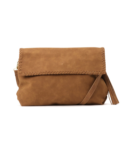 LBC（エルビーシー）の「Pスエードカガリステッチショルダーバッグ            （ショルダーバッグ・レディース・チャコールグレー/ライトブラウン・ONE SIZE）」の11枚目の写真