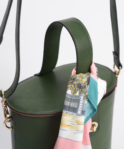 Casselini(キャセリーニ)の「【Casselini】スカーフ付きポシェット 171-110531 0(ショルダーバッグ・レディース・ブラック/ブラウン/グリーン・FREE)」の11枚目の写真