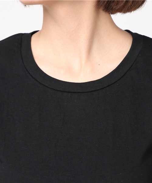 Re:EDIT（リエディ）の「[コットンが見せてくれた、ふたつの表情。]ボリュームスリーブ異素材トップストップス/シャツ・ブラウス[リエディ]（シャツ/ブラウス・レディース・ブラック/ホワイト/ピンク/イエロー・MEDIUM）」の8枚目の写真