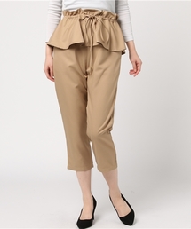 コルセットベルト付クロップドパンツ