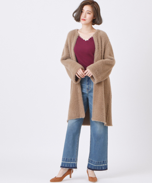 Ciaopanic Typy チャオパニックティピー の エコファーロングコート その他アウター Wear Ciaopanic Typy チャオパニックティピー の エコファーロングコート その他アウター Wear