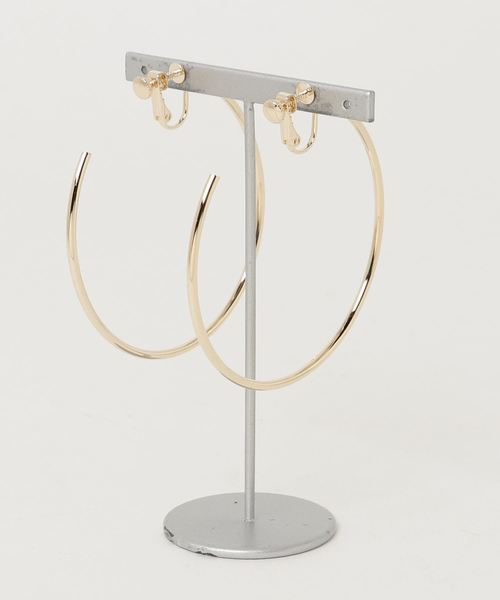 WEGO(ウィゴー)の「WEGO/フープイヤリング6cm(イヤリング・レディース・ゴールド・FREE)」の2枚目の写真