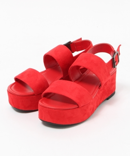 LOWRYS FARM（ローリーズファーム）の「アツゾコベルトサンダル　784623（サンダル・レディース・ベージュ系その他/レッド/ブラック/シルバー/レッド系その他・MEDIUM/LARGE）」の11枚目の写真