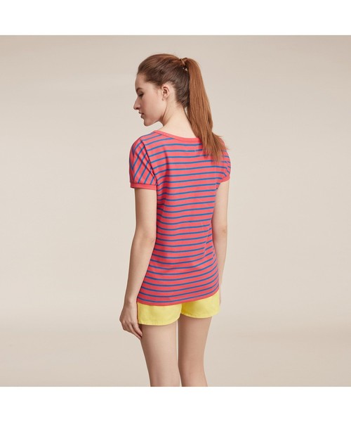 AIGLE（エーグル）の「マースリム ボーダー Tシャツ（Tシャツ/カットソー・レディース・ピンク/イエロー・SMALL/MEDIUM/LARGE）」の9枚目の写真