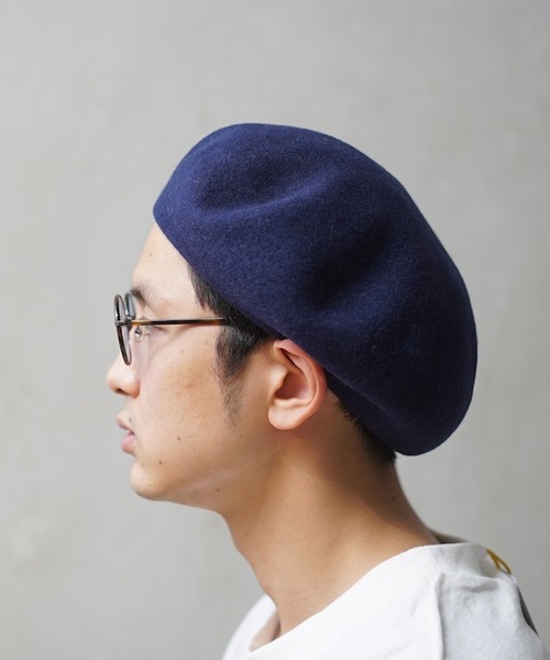 KAIKO(カイコー)の「KAIKO BASQUE BERET(ハンチング/ベレー帽・メンズ・ブラック/ベージュ/ネイビー・FREE)」の7枚目の写真