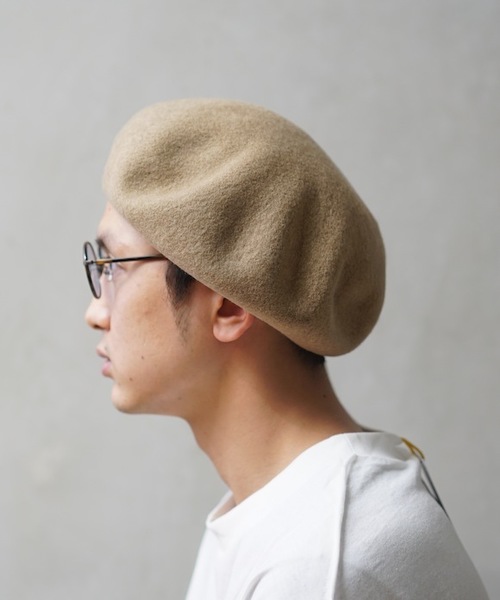 KAIKO(カイコー)の「KAIKO BASQUE BERET(ハンチング/ベレー帽・メンズ・ブラック/ベージュ/ネイビー・FREE)」の5枚目の写真
