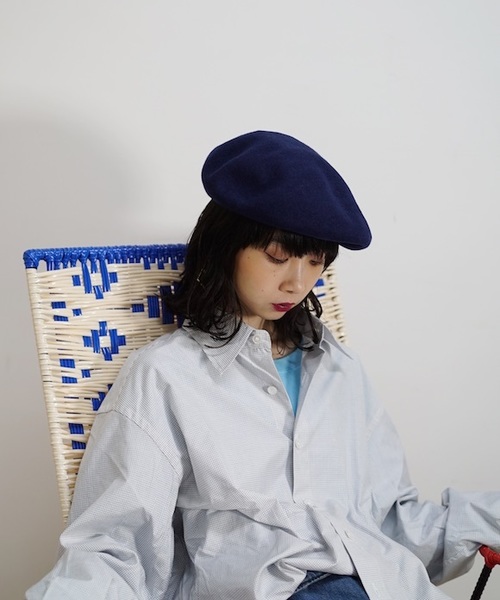 KAIKO(カイコー)の「KAIKO BASQUE BERET(ハンチング/ベレー帽・メンズ・ブラック/ベージュ/ネイビー・FREE)」の12枚目の写真
