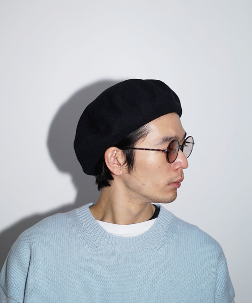 KAIKO(カイコー)の「KAIKO BASQUE BERET(ハンチング/ベレー帽・メンズ・ブラック/ベージュ/ネイビー・FREE)」の9枚目の写真