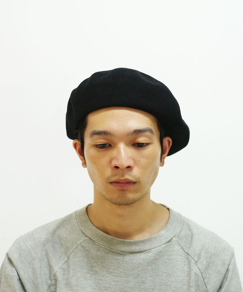KAIKO(カイコー)の「KAIKO BASQUE BERET(ハンチング/ベレー帽・メンズ・ブラック/ベージュ/ネイビー・FREE)」の21枚目の写真