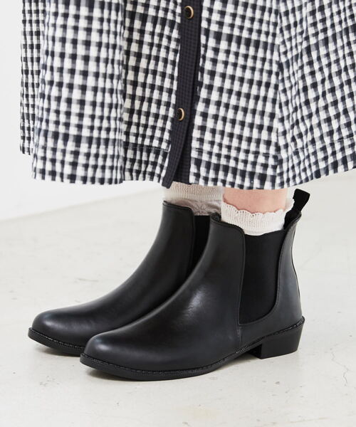 ORiental TRaffic(オリエンタルトラフィック)の「レイン★レインショートブーツ★R-0009(レインシューズ・レディース・ブラック/ブラウン・L/LL/M/S/3L/SS)」の10枚目の写真