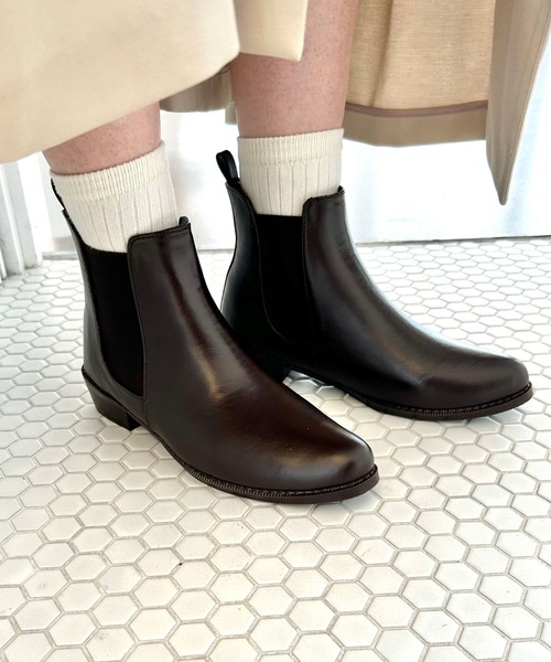 ORiental TRaffic(オリエンタルトラフィック)の「レイン★レインショートブーツ★R-0009(レインシューズ・レディース・ブラック/ブラウン・L/LL/M/S/3L/SS)」の13枚目の写真