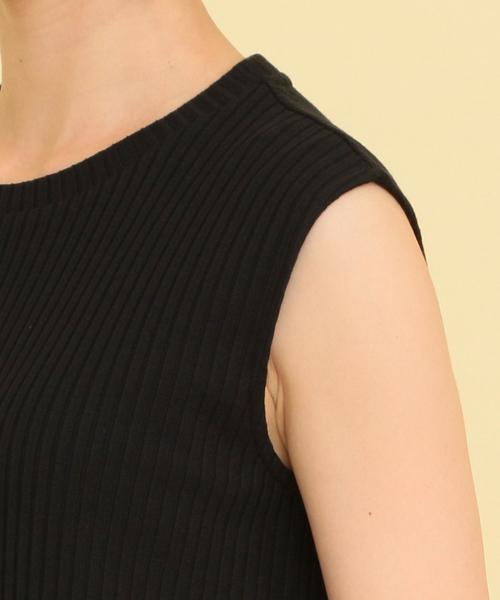 BEAUTY&YOUTH UNITED ARROWS（ビューティーアンドユースユナイテッドアローズ）の「BY∴ トタンテレコノースリーブワンピース -手洗い可能-（ワンピース・レディース・モカ/ワインレッド/ブラック・FREE）」の10枚目の写真