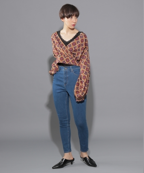 PAGEBOY（ページボーイ）の「【WEB限定】コモンカシュクールブラウス（シャツ/ブラウス・レディース・ブラック/キャメル・FREE）」の10枚目の写真