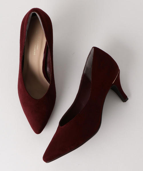 green label relaxing（グリーンレーベルリラクシング）の「◆D ポインテッド シューティパンプス(7cmヒール) ◆（パンプス・レディース・ダークグレー/ワインレッド/ベージュ・25cm/22cm/23.5cm/23cm/22.5cm/24.5cm/24cm）」の3枚目の写真