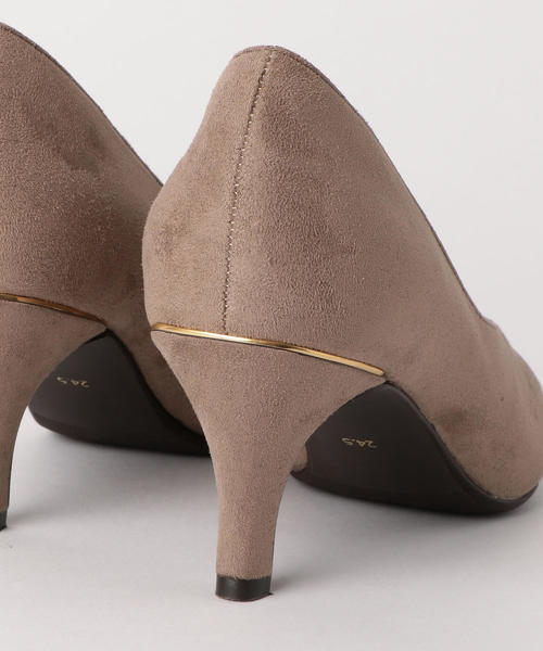 green label relaxing（グリーンレーベルリラクシング）の「◆D ポインテッド シューティパンプス(7cmヒール) ◆（パンプス・レディース・ダークグレー/ワインレッド/ベージュ・25cm/22cm/23.5cm/23cm/22.5cm/24.5cm/24cm）」の8枚目の写真