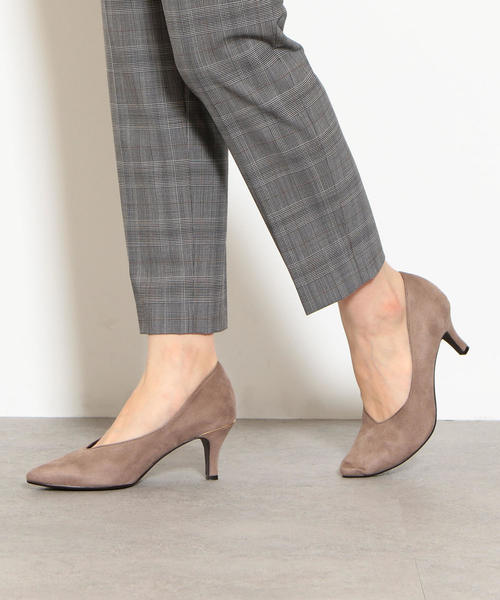 green label relaxing（グリーンレーベルリラクシング）の「◆D ポインテッド シューティパンプス(7cmヒール) ◆（パンプス・レディース・ダークグレー/ワインレッド/ベージュ・25cm/22cm/23.5cm/23cm/22.5cm/24.5cm/24cm）」の9枚目の写真