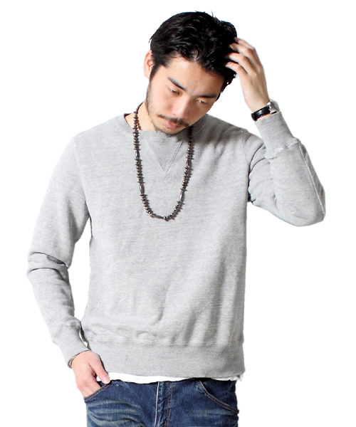 BEAMS PLUS(ビームスプラス)の「REMI RELIEF×BEAMS PLUS / 別注 スウェット クルーネック(スウェット・メンズ・オフホワイト/グレー/ロイヤルブルー・SMALL/MEDIUM/LARGE/X-LARGE)」の2枚目の写真