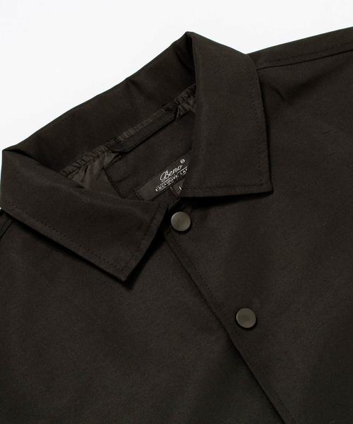 MONO-MART（モノマート）の「オーバーサイズタスラン加工ナイロンコーチジャケット（ブルゾン・メンズ・ブラック/ベージュ/ネイビー/レッド/カーキ/イエロー/グリーン/グリーン系カモフラージュ・M/L/XL）」の11枚目の写真