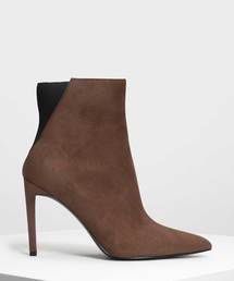 ポインテッドスティレット カーフブーツ / Pointed Stiletto Calf Boots
