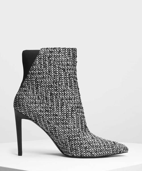 CHARLES & KEITH(チャールズ & キース)の「ポインテッドスティレット カーフブーツ / Pointed Stiletto Calf Boots(ブーツ・レディース・ブラック/ダークブルー/スモークピンク/ブラック系その他2・23.5cm/23cm/24.5cm/25.5cm/25cm)」の3枚目の写真
