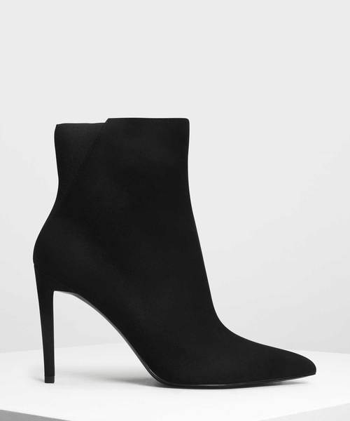 CHARLES & KEITH(チャールズ & キース)の「ポインテッドスティレット カーフブーツ / Pointed Stiletto Calf Boots(ブーツ・レディース・ブラック/ダークブルー/スモークピンク/ブラック系その他2・23.5cm/23cm/24.5cm/25.5cm/25cm)」の2枚目の写真