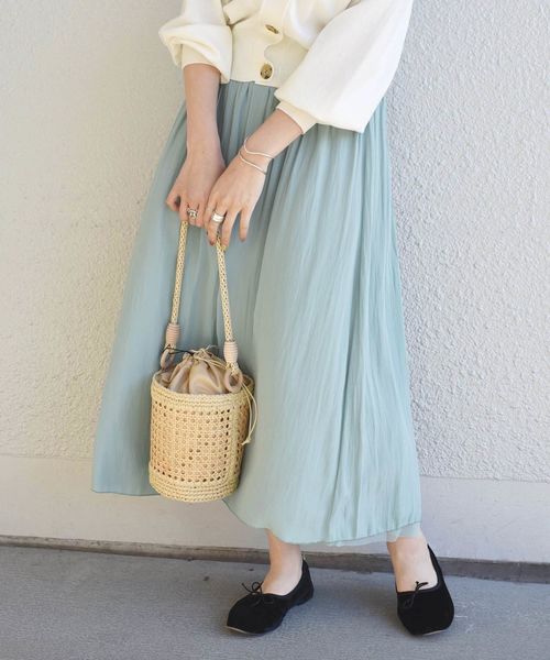 SHIPS（シップス）の「【手洗い可能】リバーシブルチュールスカート◇（スカート・レディース・ライトグリーン/ライトグレー/ネイビー・ONE SIZE）」の20枚目の写真