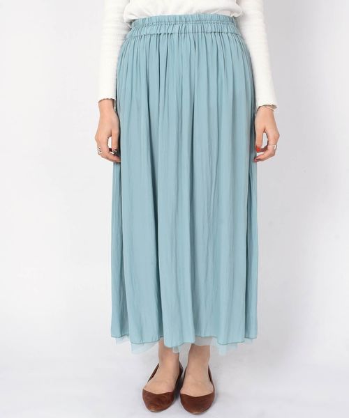 SHIPS（シップス）の「【手洗い可能】リバーシブルチュールスカート◇（スカート・レディース・ライトグリーン/ライトグレー/ネイビー・ONE SIZE）」の9枚目の写真