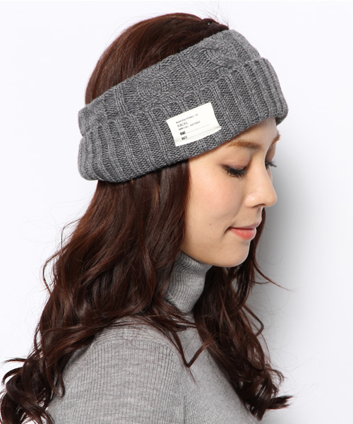 Ray BEAMS（レイビームス）の「□RACAL / ケーブルリブ ヘッドバンド（ヘアバンド・レディース・グレー/レッド系その他/グリーン系その他/ネイビー・ONE SIZE）」の7枚目の写真