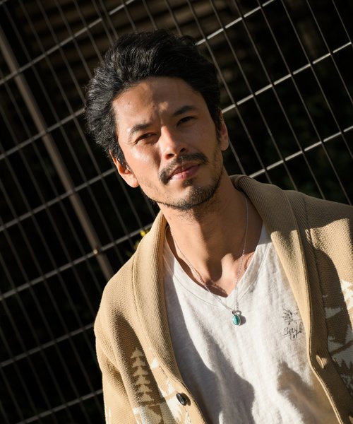 BAYFLOW(ベイフロー)の「ストーンネックレス(ネックレス・メンズ・ブラック/アクア・FREE)」の2枚目の写真