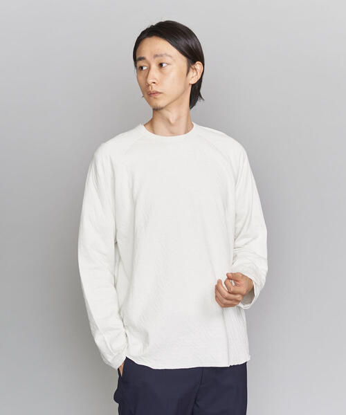 BEAUTY&YOUTH UNITED ARROWS（ビューティーアンドユースユナイテッドアローズ）の「BY  ラグラン ワイドフォルム カットソー о（Tシャツ/カットソー・メンズ・ダークグレー/ライム/ホワイト・SMALL/MEDIUM/LARGE/X-LARGE）」の2枚目の写真