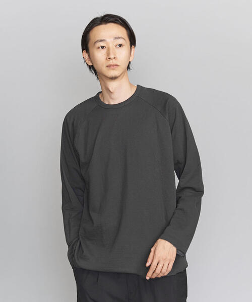 BEAUTY&YOUTH UNITED ARROWS（ビューティーアンドユースユナイテッドアローズ）の「BY  ラグラン ワイドフォルム カットソー о（Tシャツ/カットソー・メンズ・ダークグレー/ライム/ホワイト・SMALL/MEDIUM/LARGE/X-LARGE）」の3枚目の写真