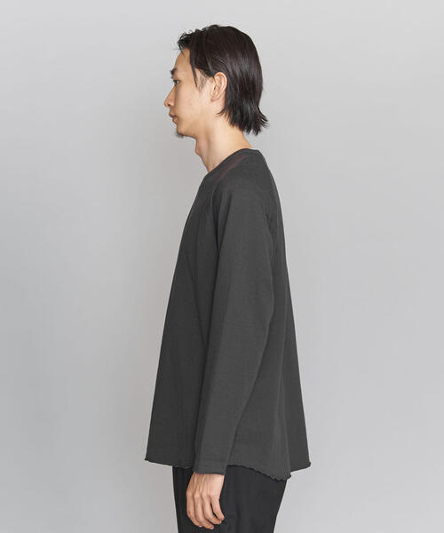 BEAUTY&YOUTH UNITED ARROWS（ビューティーアンドユースユナイテッドアローズ）の「BY  ラグラン ワイドフォルム カットソー о（Tシャツ/カットソー・メンズ・ダークグレー/ライム/ホワイト・SMALL/MEDIUM/LARGE/X-LARGE）」の8枚目の写真