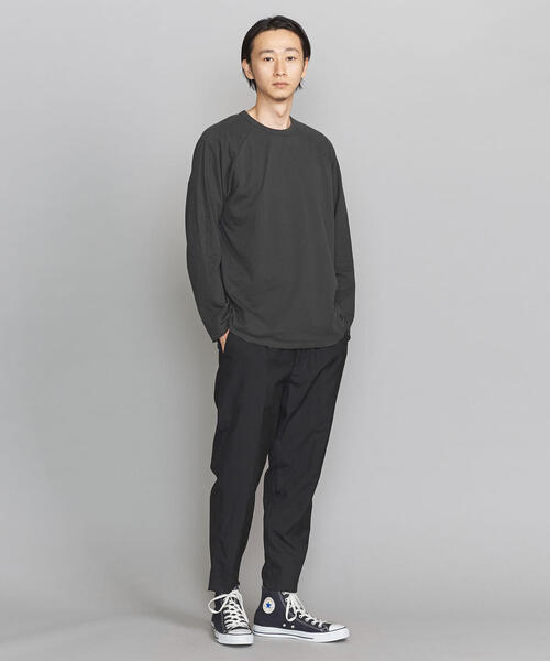 BEAUTY&YOUTH UNITED ARROWS（ビューティーアンドユースユナイテッドアローズ）の「BY  ラグラン ワイドフォルム カットソー о（Tシャツ/カットソー・メンズ・ダークグレー/ライム/ホワイト・SMALL/MEDIUM/LARGE/X-LARGE）」の9枚目の写真